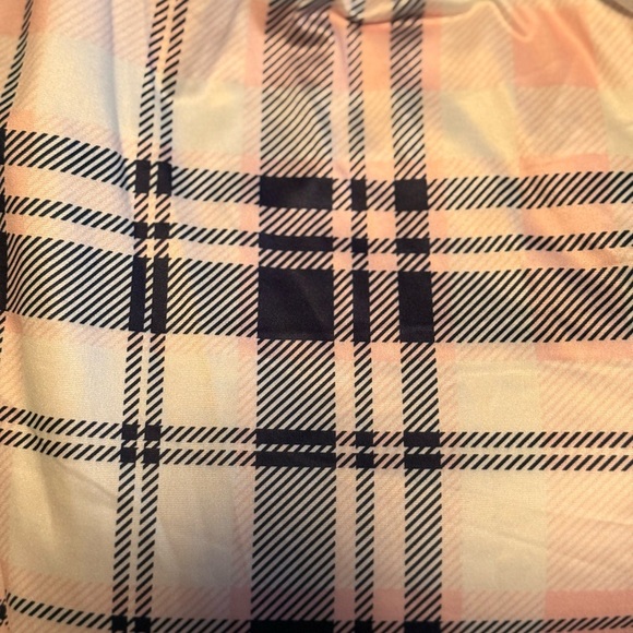 NWOT Women’s Pajama Bottoms Polyester XL Light Pink White Navy Elastic Waist - Picture 4 of 8